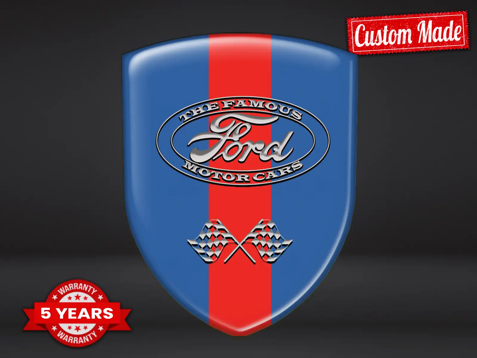 Ford Aufkleber Selbstklebend Top Finish Custom Domes